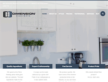 Tablet Screenshot of dimensioncabinets.com